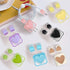 Cute Waves DIY Cable Protector for iPhone Charger, Kawaii 3D Love Heart Design, Data Cable Saver, Blue