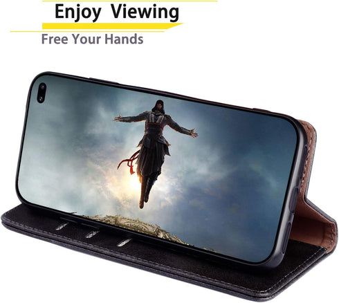 SUANPOT Samsung Galaxy S10+ /S10 Plus 6.4 inch Leather Wallet Case with RFID Blocking, Flip Folio Book Cover