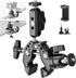 NEEWER Super Clamp with 3" Dual Ballhead Magic Arm, Phone Holder, Action Camera Clamp Mount for Flat/Round Surfaces