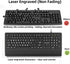 MIKUSO Large Print Computer Keyboard,High Contrast Big Letter Keyboard for Seniors Visually Impaired Low Vision,Laser