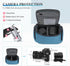 G-raphy Camera Bag for Mirrorless Cameras, Teal Camera Case with Removable Dividers and Straps for DSLR Cameras, Lenses