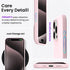ORNARTO iPhone 15 Pro Case 6.1" - Shockproof Liquid Silicone, Soft Gel Rubber, 3 Layers, Anti-Scratch Lining - Chalk