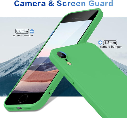 for iPhone SE Case 3rd and 2nd gen, iPhone 8/iPhone 7 Liquid Silicone, Full Body Protective, Soft Shockproof Anti