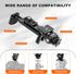 Metal Phone Tripod Mount - Holder Stand with 3 Cold Shoes & Arca Port, Universal Smartphone Mount Adapter, 360° Rotates