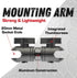 Bulletpoint 3.5" Aluminum Mounting Arm with Dual 20mm Socket Ends for iPhone and Android Smartphones