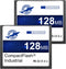 THREE COLOUR DOGFISH Dogfish 2 Pack 128MB Compact Flash Memory Card High Performance Industrial CF