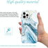 JIAXIUFEN Gold Sparkle Glitter Case for iPhone 12 and 12 Pro, Slim Shockproof TPU Soft Rubber Cover (6.1 inch, Blue)
