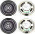 uxcell 4pcs 0.5W 8 Ohm DIY Magnetic Speaker 36mm Round-Shape Replacement Loudspeaker