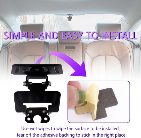 IHOTDER Universal Dash Cam Mount Bracket for Rear Camera Holder Rear Window Bracket Compatible with Most Car Rear