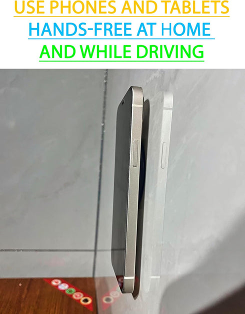 SALEX Compatible with Magsafe Car Mount for Dashboard, Wall, Fridge, 2 Pack Stick On Magnetic Phone Mount for iPhone