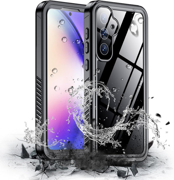Hualele Galaxy A54 5G Case Waterproof, Built-in Lens & Screen Protector, Rugged Heavy Duty IP68 Underwater