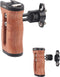 Hersmay Wooden Side Handle Quick Release Camera Hand Grip with 1/4"-20 Screws Stabilizer