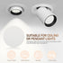 2pcs 7 Inch BESPORTBLE Lamp Shade Diffuser Round Recessed Light Cover for Ceiling Lamps Anti Glare Softener for Nursery