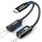 UGREEN Magnetic USB C to 3.5mm Audio Adapter and Charger, 2 in 1 Hi-Res 32bit/384kHz Aux to USB C with PD 60W Fast