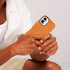 maogoam 16 6.1", for iPhone Case Leather, Compatible with MagSafe, Genuine Vintage Crazy Horse Leather, Metal Buttons