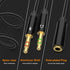Headphone Splitter Mic Cable, 3.5mm Female to Dual Male Audio Splitter Cord, 46inch, Black