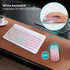 Bluetooth Keyboard and Mouse Combo for iPad, Rechargeable Wireless with 7-Color Backlit for iPad Pro/Air/Mini