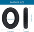 Earpads for Sennheiser HD598/HD518/HD558 Headphones, Velour Ear Pads Cushions Replacement for HD595/HD599 (Black)