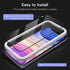 JETech 3-Pack Full Coverage Tempered Glass Screen Protector for iPhone 11/XR 6.1", Black Edge, HD Clear, Case-Friendly.