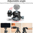 LEAPLIEXT 360 1/4-inch 2.5kg/5.5 lbs Tripod Metal Ball Head, Panoramic Rotating Base Adapter, with Screw and Cold Shoe