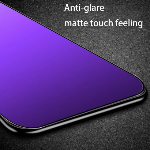 2 PCS Anti-Blue Privacy Tempered Glass for iPhone 13 Pro Max/iPhone 14 Plus - Matte Anti-Spy Screen Protector