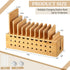 Burbell 10 Bamboo Charging Station for Multiple Devices, Cell Phone Docking Charging Station Organizer and Cord