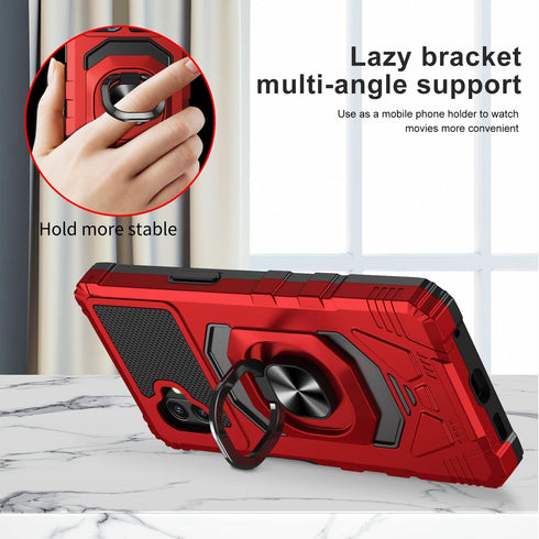 for Samsung Galaxy Xcover 6 Pro Phone Case with Tempered Glass Screen Protector, Military Grade Heavy Duty Shockproof