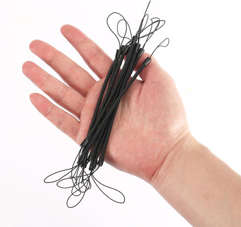 8pcs Elastic Coil Lanyard for Touch Pens, Retractable Tether Anti-Lose Spring Cord for Drawing Pen to Tablet