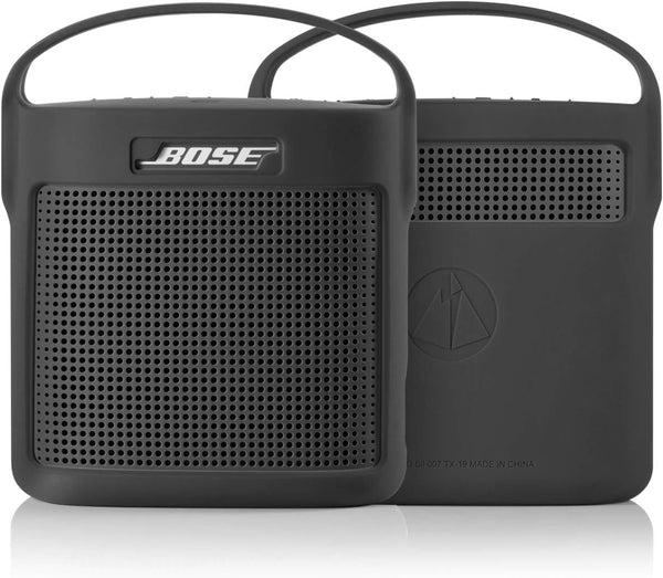 TXEsign Protective Silicone Stand Up Case with Handle for Bose SoundLink Color Bluetooth Speaker II - Dark Gray
