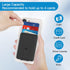Senose Silicone Phone Card Holder, Stick on Credit Card Holder with Stand for Back of Phone, Anti Slip Compatible with