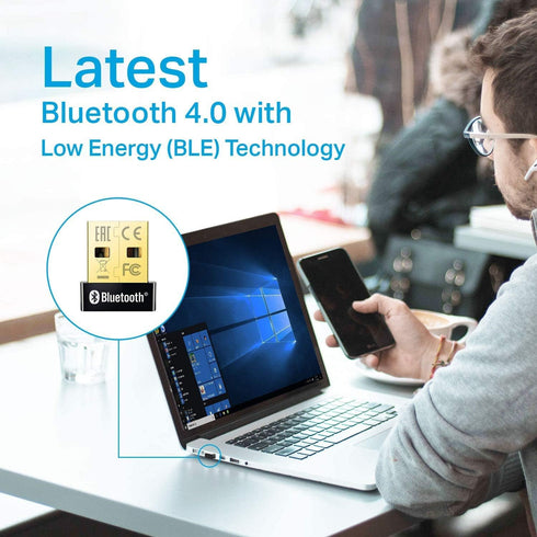 TP-Link USB Bluetooth Adapter for PC (UB400) - Bluetooth Dongle for Desktop, Laptop, 2 Pack