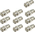 Eightwood BNC Male Plug Solder Clamp Connector 10-Pack for RG58 RG142 LMR195 Coax Cable