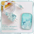 CameCosy DIY Phone Charger Cover Storage Sets USB Earphone Wire Saver Cable Organizer with Travel Storage Bag, Soft Cute Cable Protector Phone Charger Protector Compatible for iPhone(Green Marble) by CameCosy