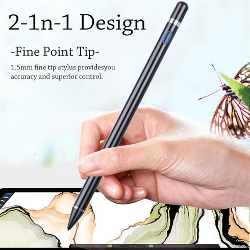 Stylus Pens Compatible for iOS & Android Touch Screens, Fine Point Rechargeable Stylus Pen for iPad/iPhone/Tablet