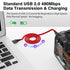 3.3ft TI-84, 4 3 2 PS3 AGVEE Mini USB Cable, Braided Durable USB-A to Mini-B Charger Charging Cord for Garmin GPS