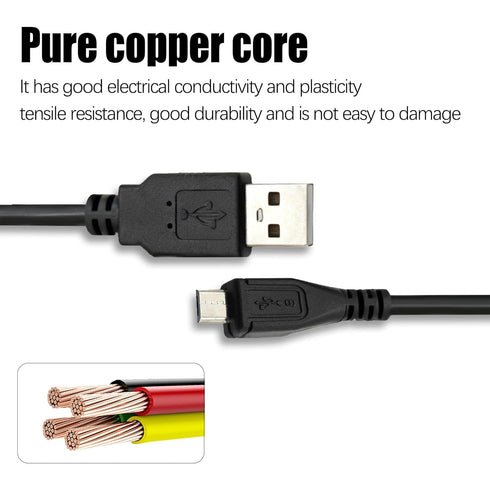 UIGOCLE MP3 3.3 USB-A to Micro USB Charging Cable, Fast Charging Cable, Compatible with Samsung LG Moto Nokia Android