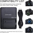 LP-E5 Quick Charger for Canon Battery: LCE5, LC-E5C, LC-E5E, EOS Compatible with Rebel XS, XSi, T1i, 450D, 500D, 1000D