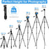 67" Phone Tripod, MACTREM Stand for iPad iPhone Tablet Camera with 2 in 1 Mount & Wireless Remote for Video Recording