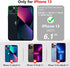Varikke Detachable Wallet Case for iPhone 13 with 9-Card Holder for Women, Glitter PU Leather, Rose Gold