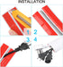 PATIKIL Floor Cord Cover - 10ft Red Cable Protector Hider for Home Office, Self Adhesive Extension Cable Management
