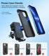 Wireless Car Charger, MOKPR 15W Fast Charging Auto-Clamping Phone Mount, Compatible with iPhone 15/14/13/12/11/X/8