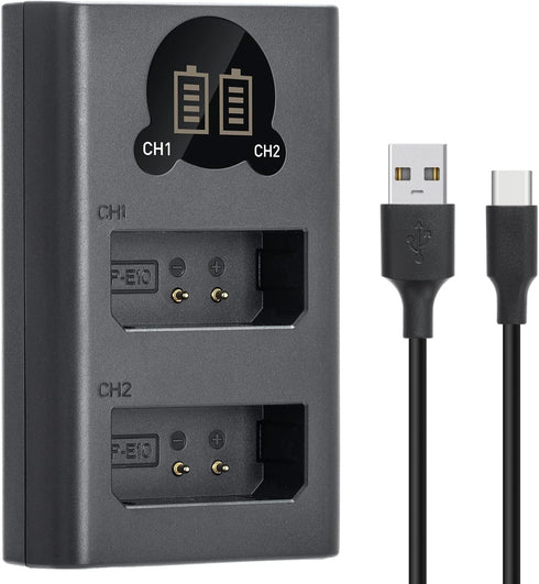 LP-E10 Battery Charger for Canon EOS Rebel T3, T5, T6, T7, 3000D, 4000D Cameras