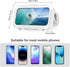 Shower Phone Holder Waterproof, 480° Rotating Adjustable Mount for 4-7" Phones, Fog-Proof Wall Phone Holder
