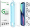 amFilm OneTouch Screen Protector for iPhone 13 & 13 Pro (6.1", 2021) - Tempered Glass, Full Coverage, Easy Install, 2+2