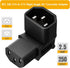 Vellcon 320 C14 C13 90 3Pole 90Degree IEC to Power Adapter PDU Plug/Socket Down Degree Wall-Mounted LCD TV AC Connector