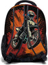 Kawani Motorcycle Graffiti College Bookbags, Dirt Bike Pattern School Backpack for Girls, Women, Teens