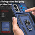 Motorola Moto G Power 5G 2024 Case with Slide Camera Cover, HD Screen Protector, Magnetic Ring Holder & Kickstand, Navy