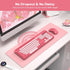Wireless Keyboard and Mouse Combo, Retro Round Keycaps, Cute Full-Size Typewriter Keyboard with Phone Holder, 2.4GHz