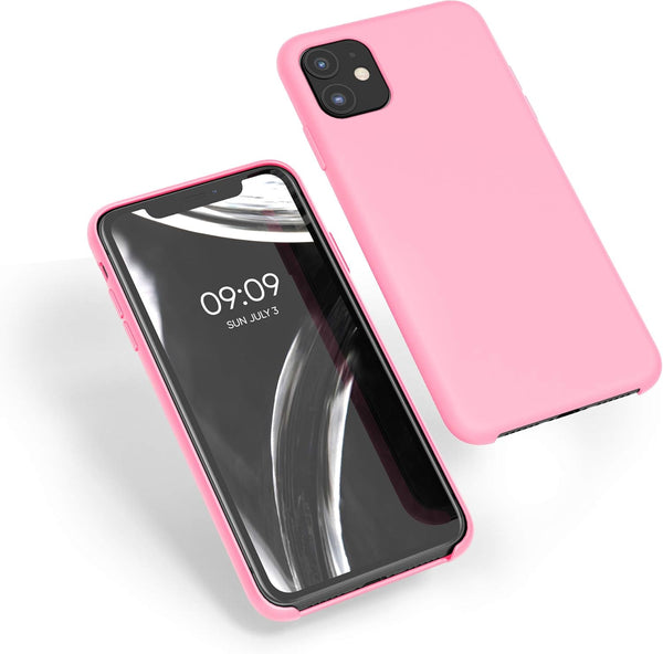 kwmobile Light Pink TPU Silicone Case for Apple iPhone 11 - Soft Finish Phone Cover