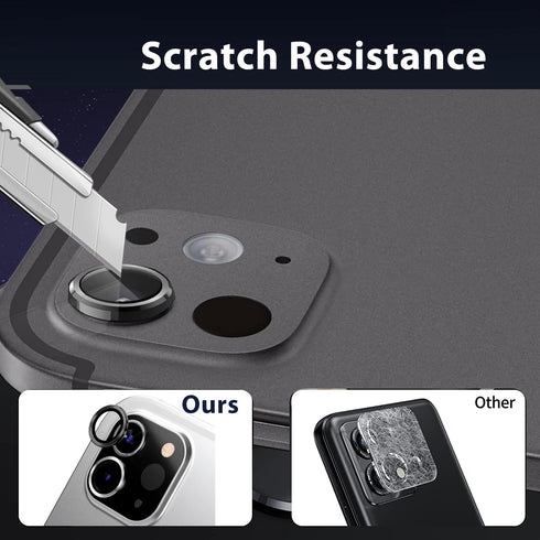2 Set Camera Lens Protector for iPad Pro 11inch/13 inch M4 2024, Scratch-Resistant HD Clarity Ultra-Thin 9H Tempered